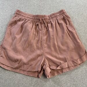Universal Thread Shorts Womens Medium Mauve Pink Cuffed Drawstring Relaxed
